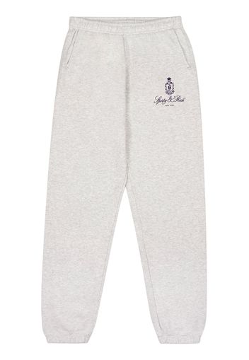 Sporty & Rich Vendome logo-print sweatpants - Grigio