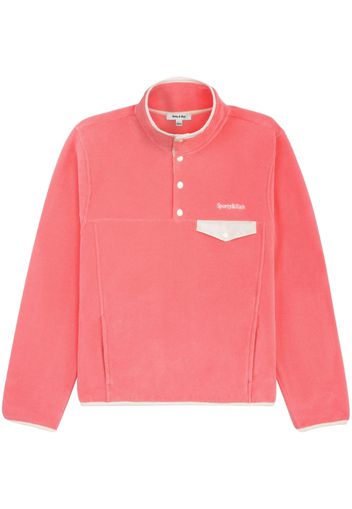 Sporty & Rich logo-embroidered sweatshirt - Strawberry