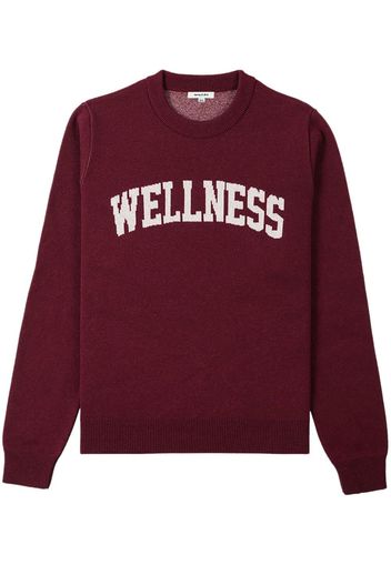 Sporty & Rich Wellness Ivy logo-print jumper - Rosso