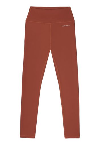 Sporty & Rich logo-print high-waisted leggings - Rosso