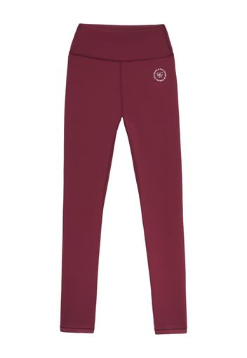 Sporty & Rich logo-print high-waisted leggings - Rosso