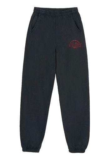 Sporty & Rich Athletics motif-print track trousers - Nero