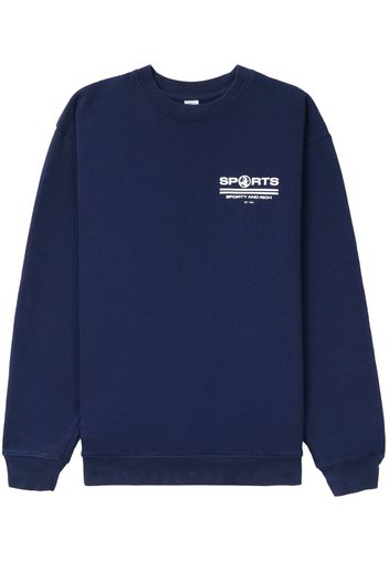 Sporty & Rich Sports Crewneck - Navy - Blu