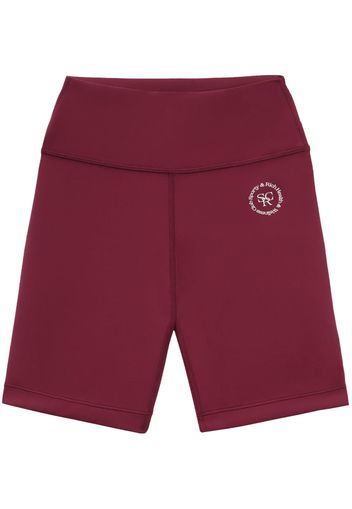 Sporty & Rich logo-print biker shorts - Rosso