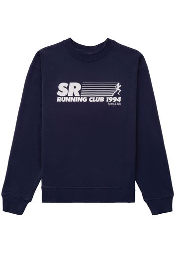 Sporty & Rich SR Running Club sweatshirt - Blu