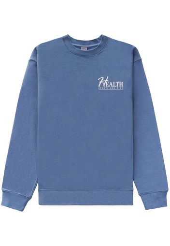 Sporty & Rich Health logo-print sweatshirt - Blu