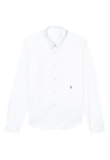 Sporty & Rich embroidered-logo cotton shirt - Bianco