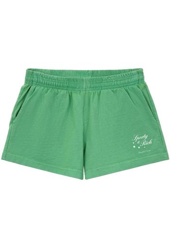 Sporty & Rich Stars Health Crew Disco shorts - Verde