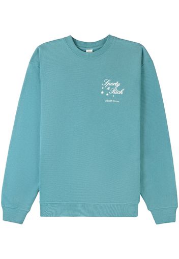 Sporty & Rich Stars Health crew-neck sweatshirt - Verde