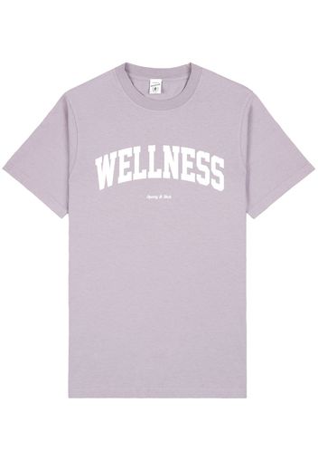 Sporty & Rich T-shirt con stampa Wellness - Viola