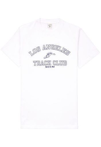 Sporty & Rich Track Club cotton T-shirt - Bianco