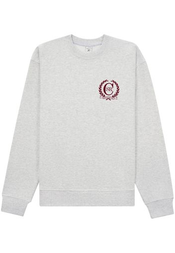 Sporty & Rich Crest logo-print sweatshirt - Grigio