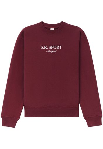 Sporty & Rich Wimbledon crew-neck sweatshirt - Rosso