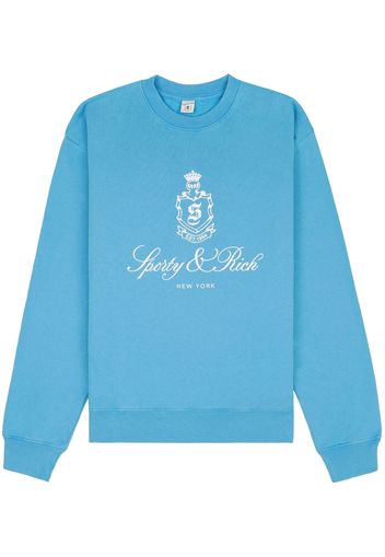 Sporty & Rich Vendome cotton sweatshirt - BLUE