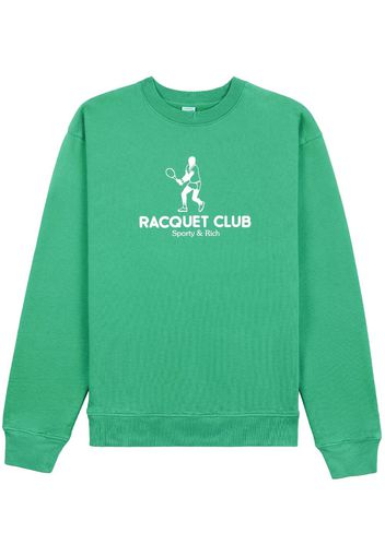 Sporty & Rich Racquet Club cotton sweatshirt - Verde