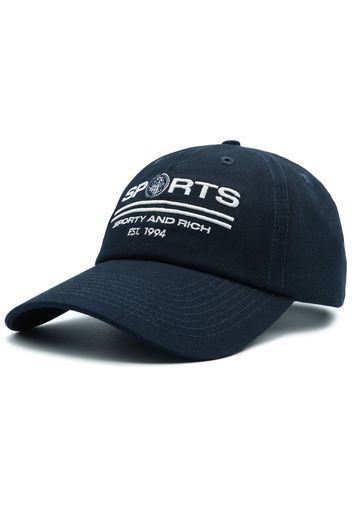 Sporty & Rich logo-embroidered cap - Blu