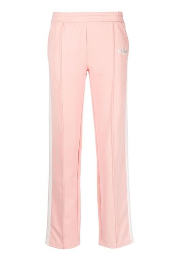 Sporty & Rich logo-embroidered straight-leg track pants - Rosa