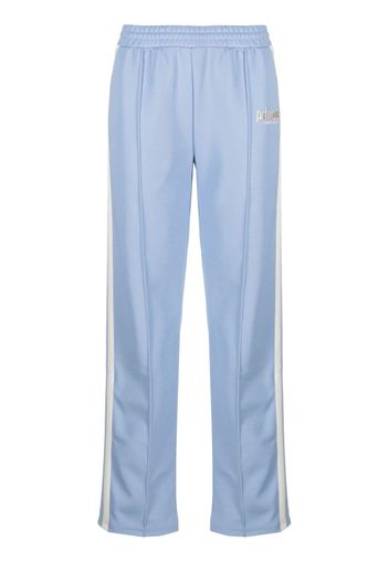 Sporty & Rich logo-embroidered track pants - Blu