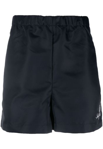 Sporty & Rich logo-print swim shorts - Blu