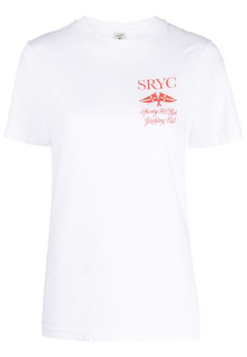 Sporty & Rich logo-print jersey T-shirt - Bianco