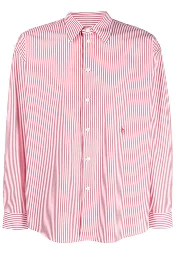 Sporty & Rich stripe-print cotton shirt - Rosso