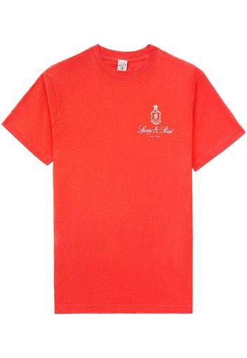 Sporty & Rich Vendome logo-print T-shirt - Rosso