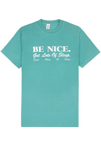 Sporty & Rich Be Nice cotton T-shirt - Blu