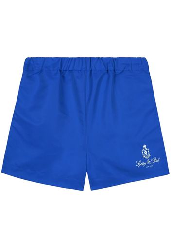 Sporty & Rich Vendome logo-print shorts - Blu