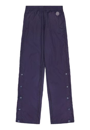 Sporty & Rich logo-patch track pants - Blu