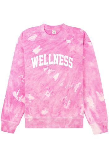 Sporty & Rich Wellness tie-dye sweatshirt - Rosa