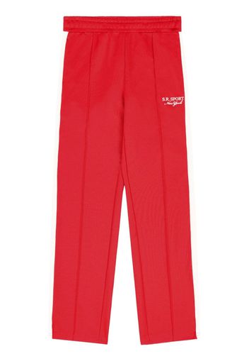 Sporty & Rich stripe-detail track pants - Rosso