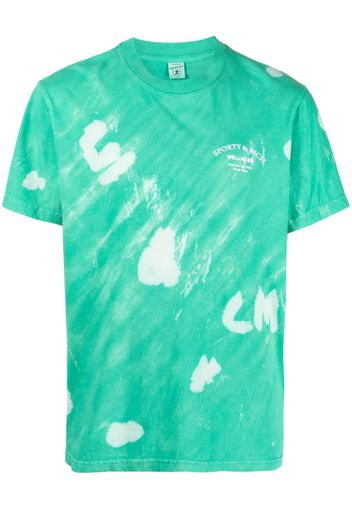 Sporty & Rich Wellness tie-dye T-shirt - Verde