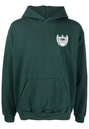 Sporty & Rich logo-print pullover hoodie - Verde