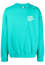 Sporty & Rich logo-print sweatshirt - Blu