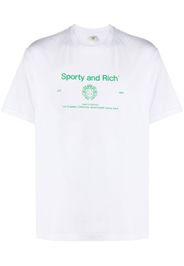 Sporty & Rich Crest logo-print T-shirt - Bianco