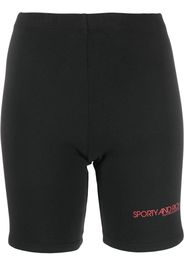 Sporty & Rich cotton biker shorts - Nero