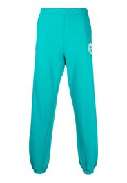 Sporty & Rich Pantaloni sportivi con stampa - Blu