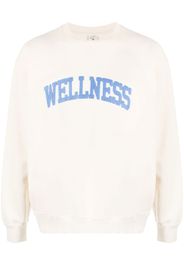 Sporty & Rich Wellness-appliqué cotton sweatshirt - Toni neutri