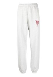 Sporty & Rich crest logo-print track pants - Grigio