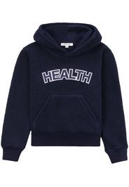 Sporty & Rich embroidered fleece hoodie - Blu