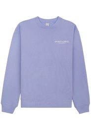 Sporty & Rich cuffed crew neck sweatshirt - Viola