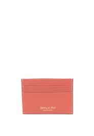 Sporty & Rich logo-stamp leather wallet - Rosso