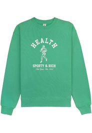 Sporty & Rich NY Running Club cotton sweatshirt - Verde
