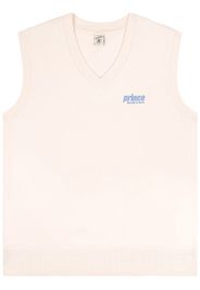 Sporty & Rich Prince embroidered-logo vest - Toni neutri