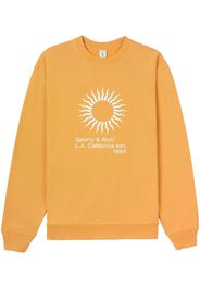 Sporty & Rich logo crew-neck sweatshirt - Arancione