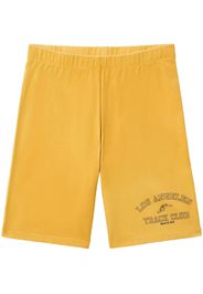 Sporty & Rich Track Club cotton shorts - GOLD