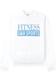 Sporty & Rich logo-print cotton sweatshirt - Bianco