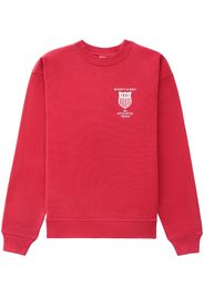 Sporty & Rich Athletic Team crew-neck cotton sweatshirt - RUBY