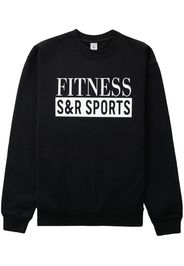 Sporty & Rich logo-print cotton sweatshirt - Nero