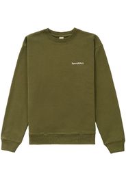 Sporty & Rich Serif embroidered-logo sweatshirt - Verde